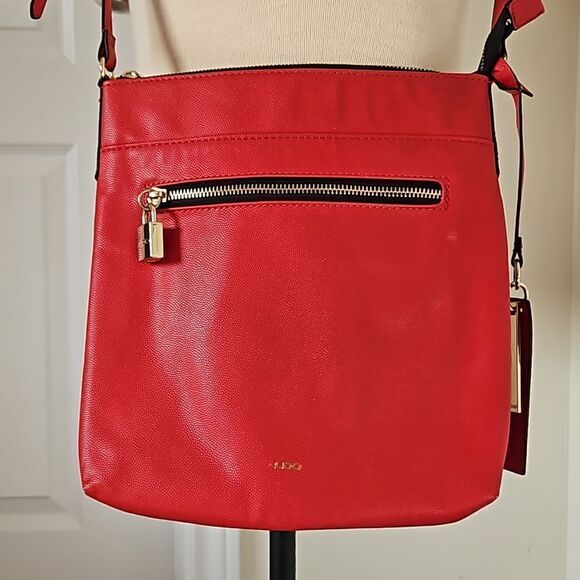 HOST PICK🥳 Aldo Women's Faux Leather CrossBody Shoulder Bag 10×11" Red - Picture 3 of 16